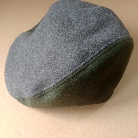 Vintage Penguin made in Canada Mens wool blend grey green cap hat with b… - Picture 3 of 10